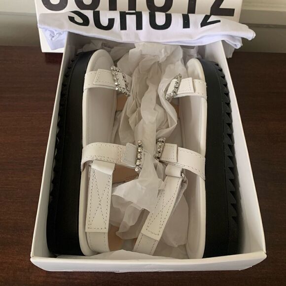 Schutz Rutz crystal buckle sandal size 7,5 - Picture 8 of 9